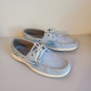 Sperry Men’s Light Blue Leather Boat Shoes